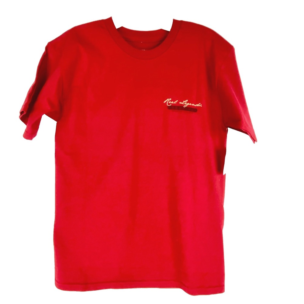 NEW Reel Legends Short Sleeves T-Shirt Men's Small Red Graphic Back Fishing